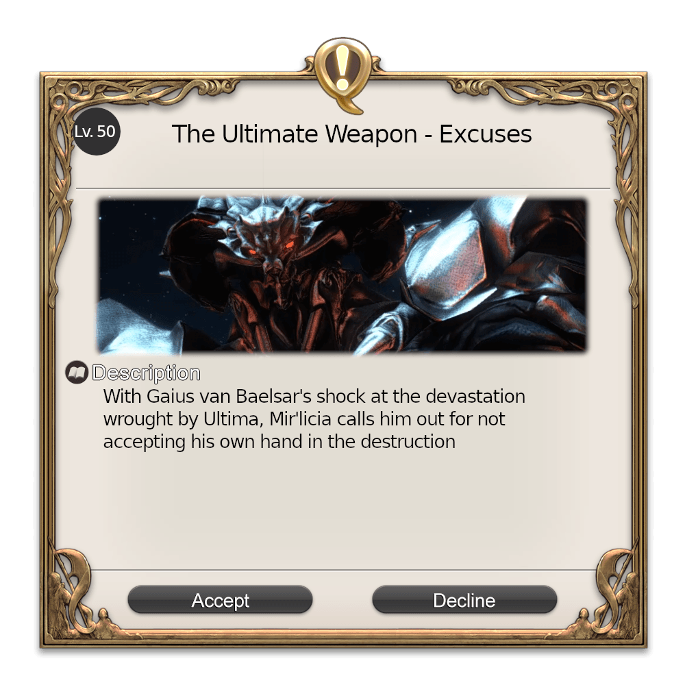 The Ultimate Weapon - Excuses The Ultimate Weapon - Excuses