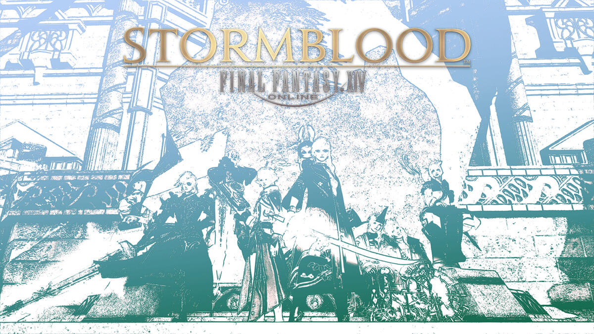 Final Fantasy XIV - Stormblood Final Fantasy XIV - Stormblood Cover Image featuring Mir'licia Rathror, Alisaie Leveilleur, Y'shtola Rhul and Mir'licia's Relic Weapons